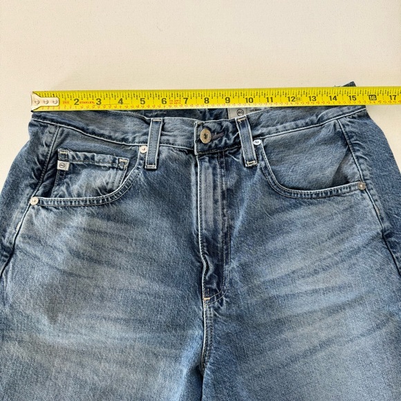 AG Hattie High Rise Barrel Jean Women’s 29 Blue Med Wash Japanese Fabric Hi Rise - Picture 14 of 16